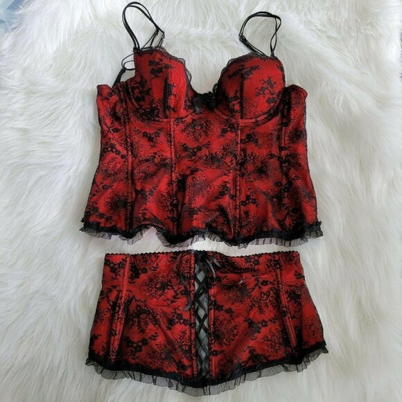 Millesia Luxury French Lingerie Bustier & Garter M - Picture 10 of 12